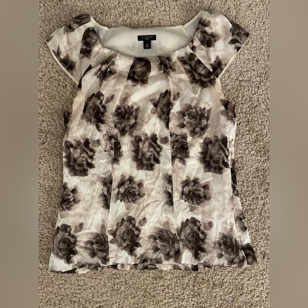Ann Taylor floral blouse